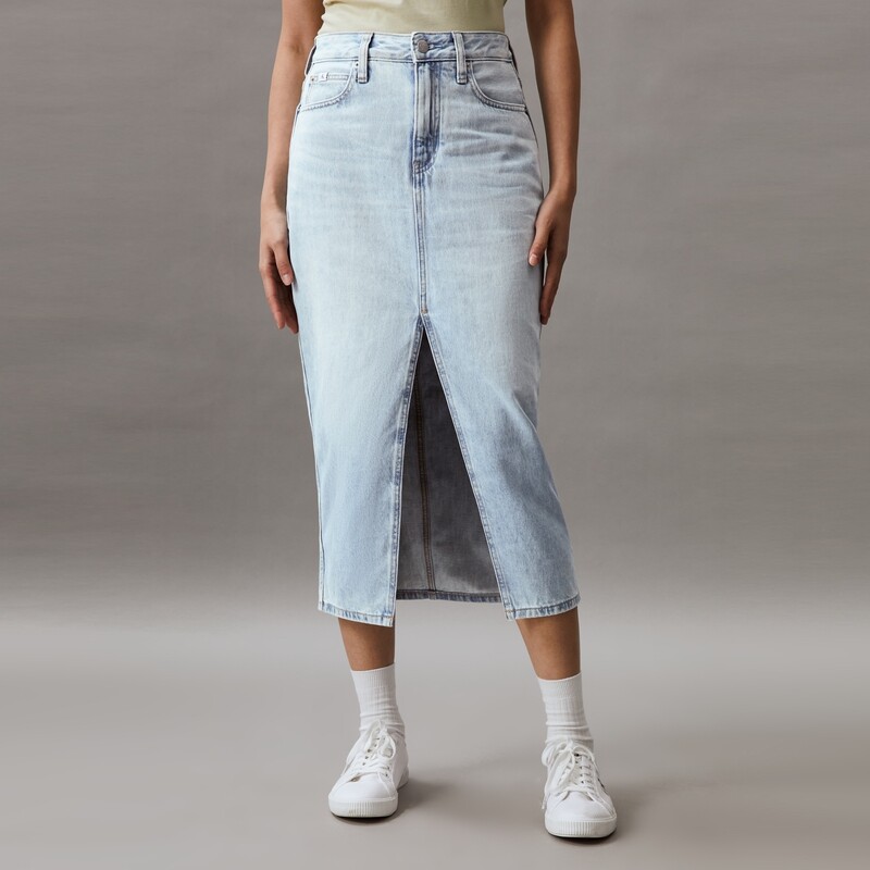 Юбка Calvin Klein Jeans с разрезом спереди, светло-голубой
Юбка Calvin Klein Jeans с разрезом спереди, светло-голубой