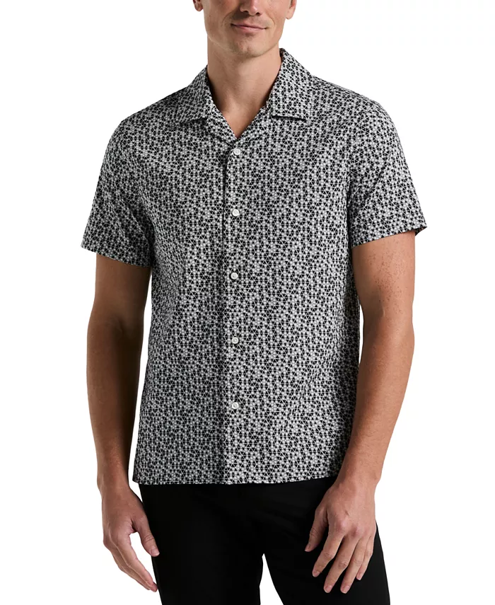 Мужская рубашка на пуговицах с гео-принтом Perry Ellis, черный
Мужская рубашка на пуговицах с гео-принтом Perry Ellis, черный