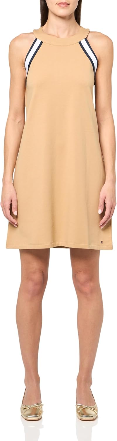 Женское мини-платье Tommy Hilfiger с бретелькой через шею и французским трикотажем, Tannin
Женское мини-платье Tommy Hilfiger с бретелькой через шею и французским трикотажем, Tannin