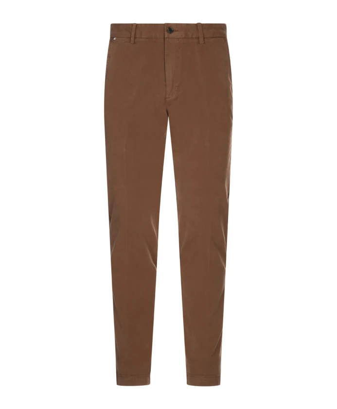 Коричневые узкие брюки из хлопковой саржи Hugo, коричневый
Коричневые узкие брюки из хлопковой саржи Hugo, коричневый