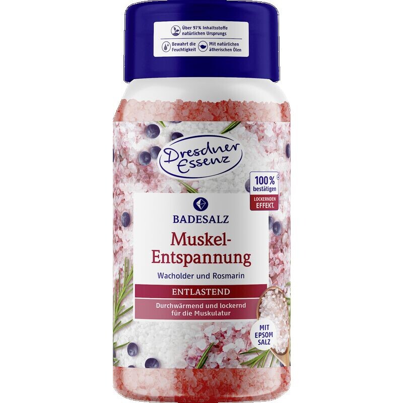 Расслабление мышц с солью для ванн Dresdner Essenz, 600 g
Расслабление мышц с солью для ванн Dresdner Essenz, 600 g
