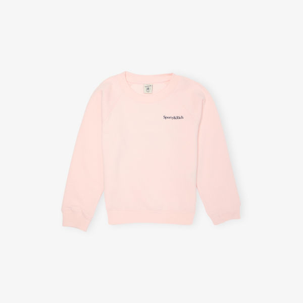 Свитшот Sporty & Rich из хлопкового джерси с круглым вырезом и принтом логотипа 2-14 лет, розовый 
Свитшот Sporty & Rich из хлопкового джерси с круглым вырезом и принтом логотипа 2-14 лет, розовый