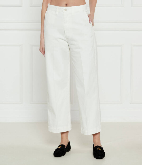 Брюки женские Polo Ralph Lauren свободного кроя короткие, белый
Брюки женские Polo Ralph Lauren свободного кроя короткие, белый