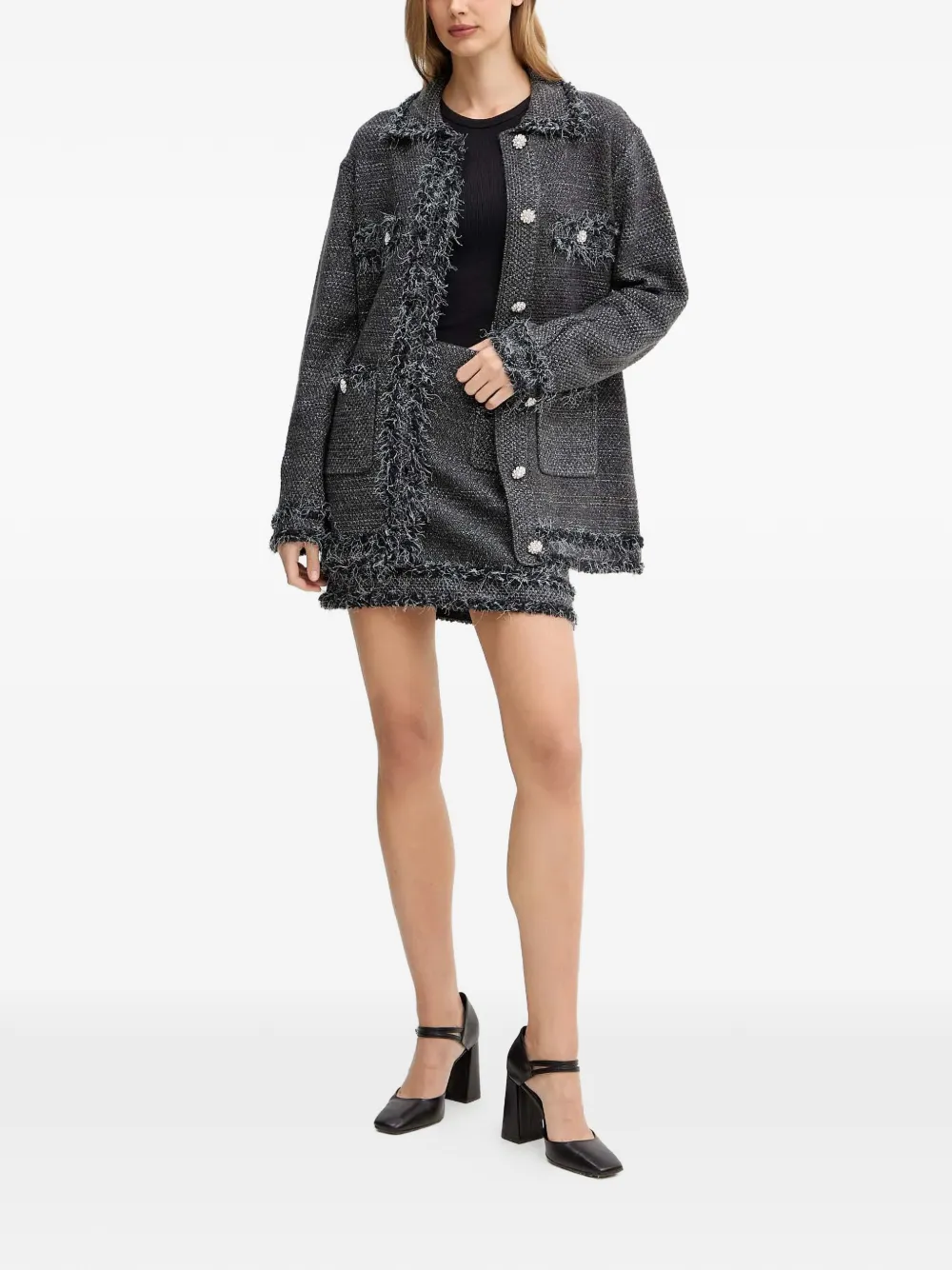 Кардиган с бахромой Blugirl, серый
Кардиган с бахромой Blugirl, серый