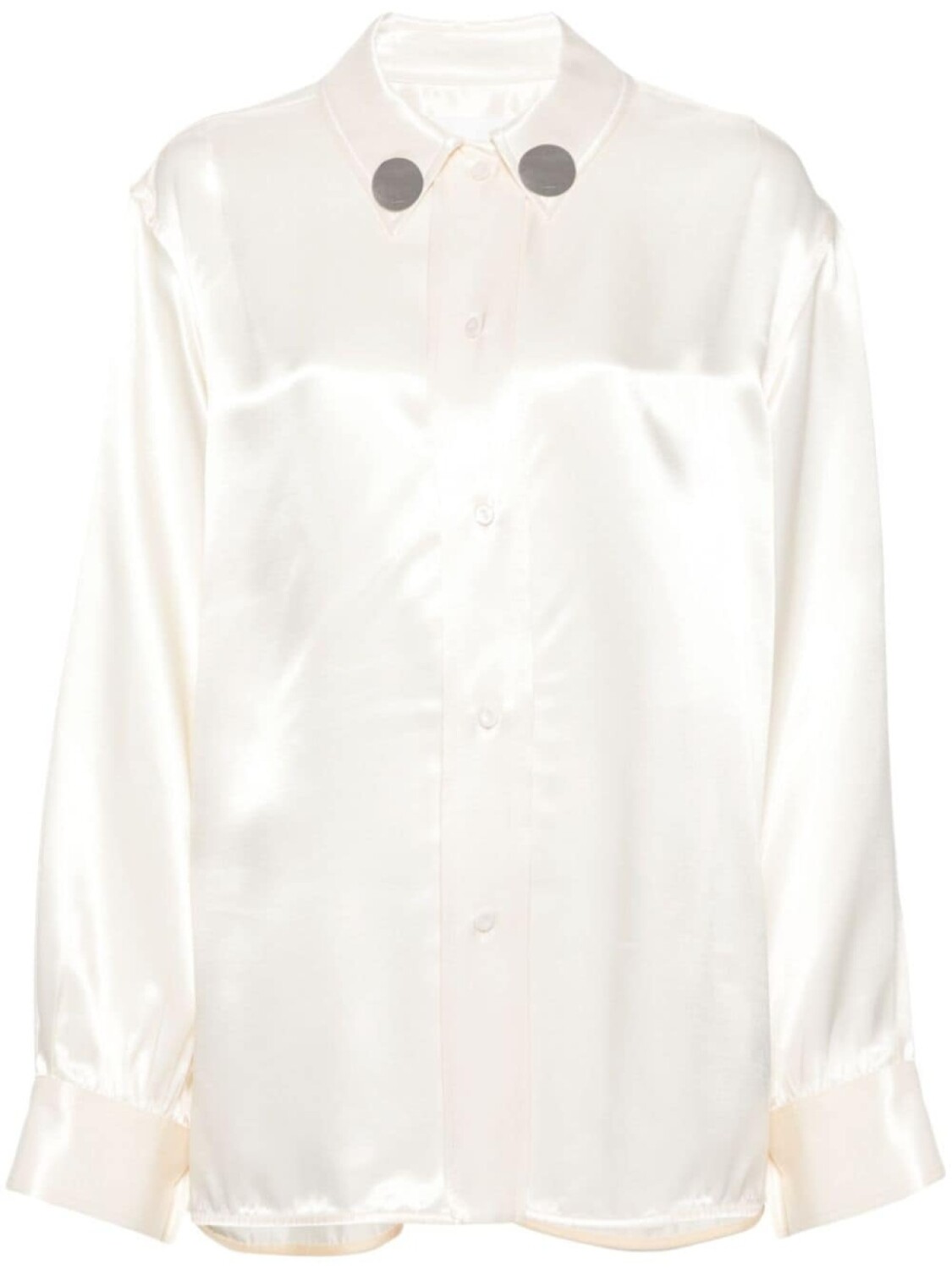 Рубашка с открытыми плечами и аппликацией логотипа Jil Sander, серый
Рубашка с открытыми плечами и аппликацией логотипа Jil Sander, серый