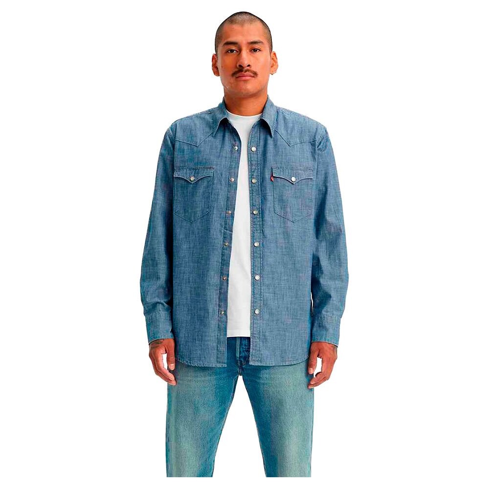 Рубашка с длинным рукавом Levi's Barstow Western Standard, синий
Рубашка с длинным рукавом Levi's Barstow Western Standard, синий