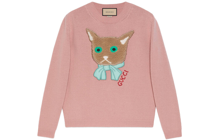 Свитер женский Gucci с круглым вырезом, розовый
Свитер женский Gucci с круглым вырезом, розовый