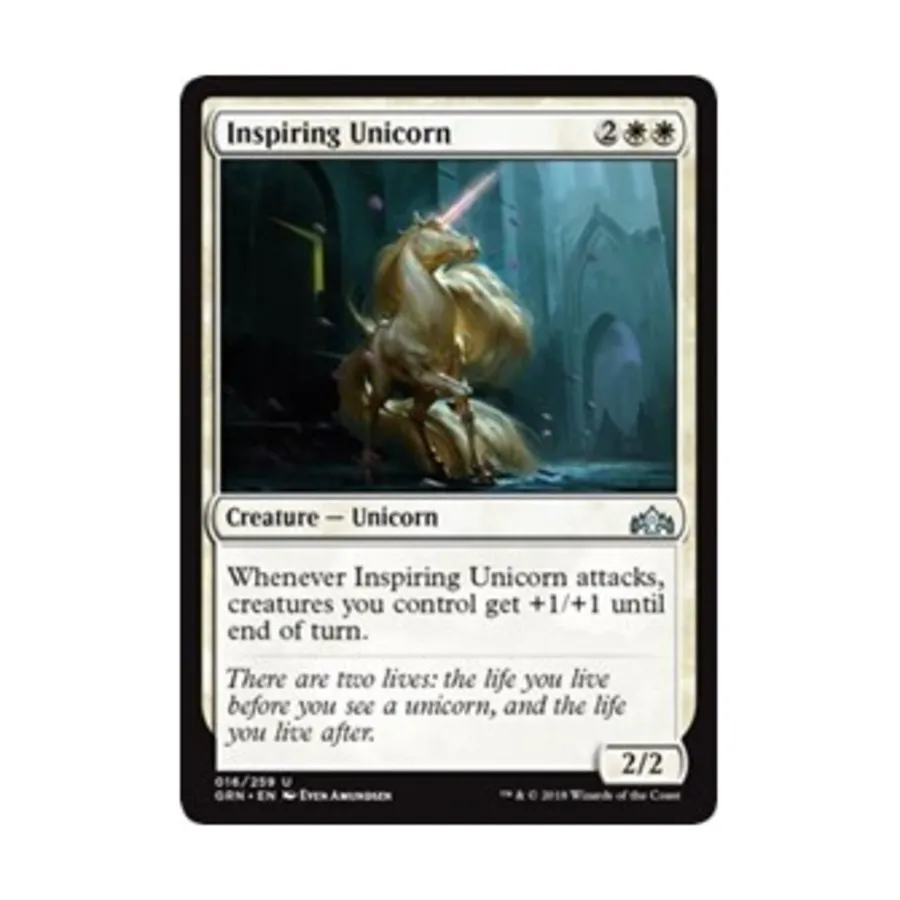 CCG Вдохновляющий единорог (U), MTG - Guilds of Ravnica
CCG Вдохновляющий единорог (U), MTG - Guilds of Ravnica