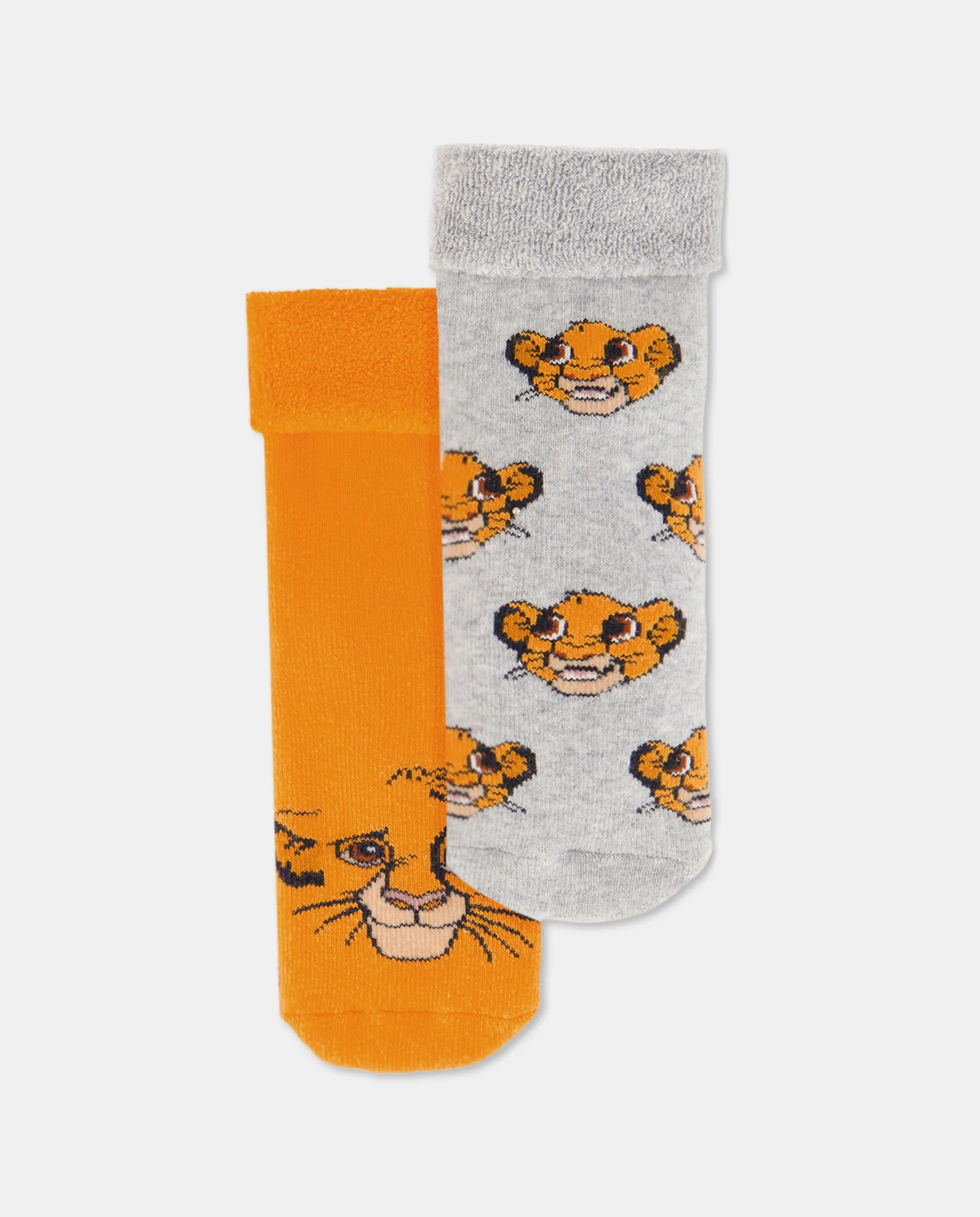 Набор из 2 противоскользящих носочков с принтом "Король Лев" для мальчика Cotton Juice, многоцветный
Набор из 2 противоскользящих носочков с принтом "Король Лев" для мальчика Cotton Juice, многоцветный