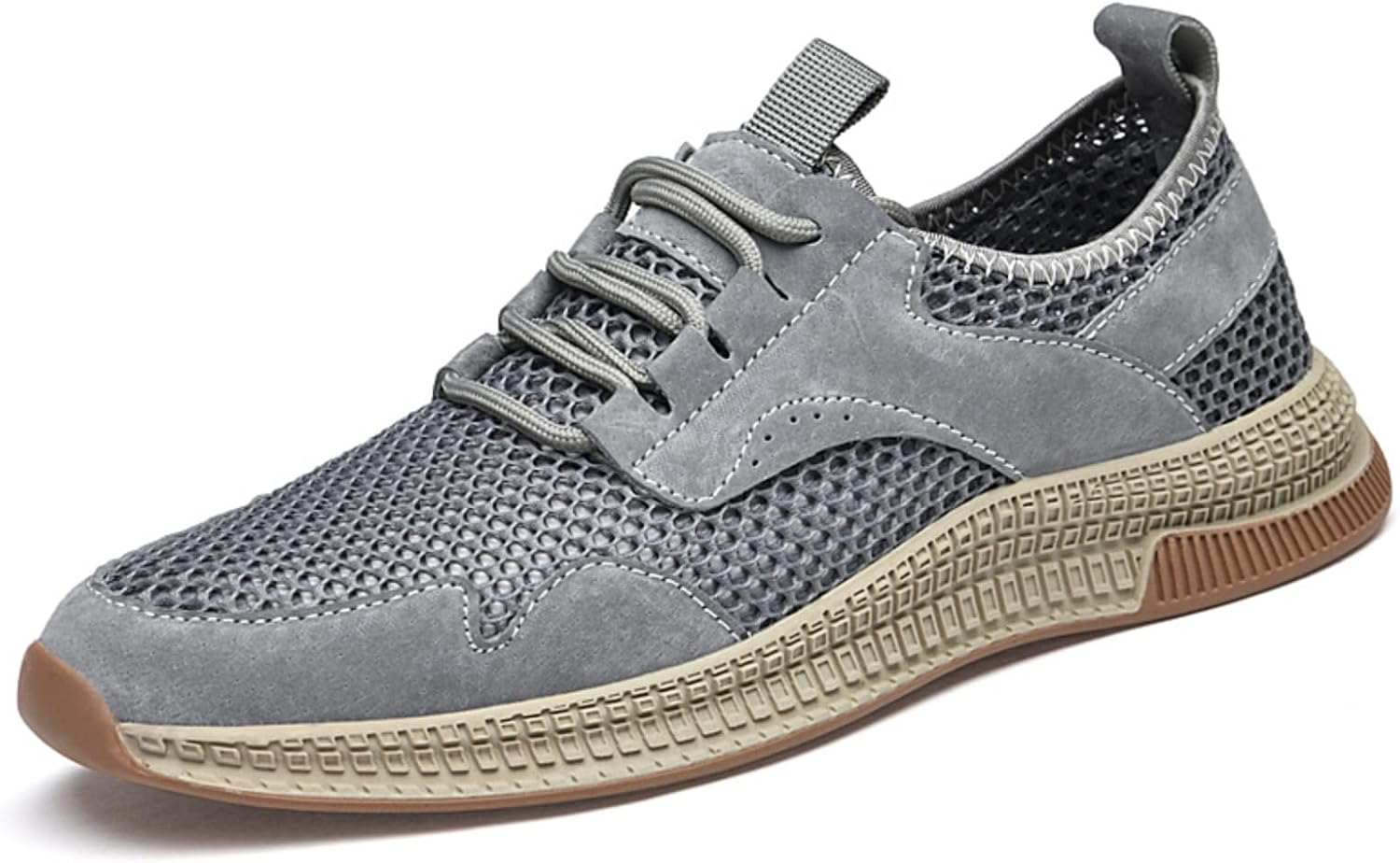 Летние ультралегкие дышащие прогулочные кроссовки с сеткой - вентиляция, противоскользящая резиновая подошва, легкие для походов, тренировок и повседневных приключений Kpdwfms, серый
Летние ультралегкие дышащие прогулочные кроссовки с сеткой - вентиляция, противоскользящая резиновая подошва, легкие для походов, тренировок и повседневных приключений Kpdwfms, серый