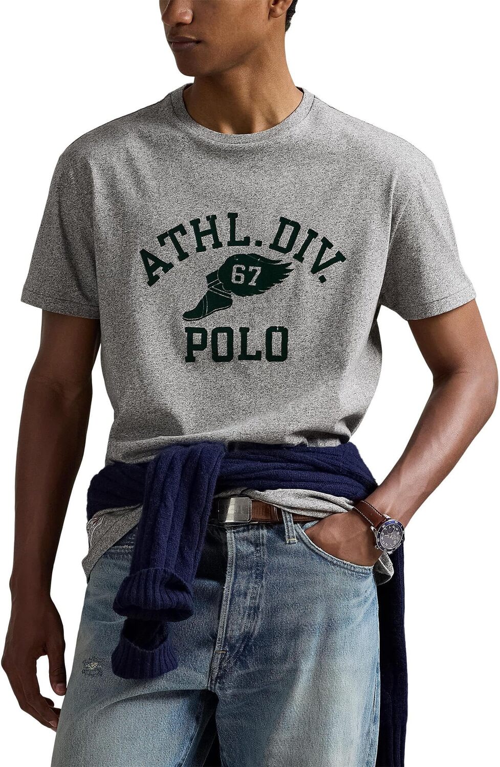 Мужская футболка Classic Fit с логотипом из джерси Polo Ralph Lauren, Dark Vintage Heather
Мужская футболка Classic Fit с логотипом из джерси Polo Ralph Lauren, Dark Vintage Heather