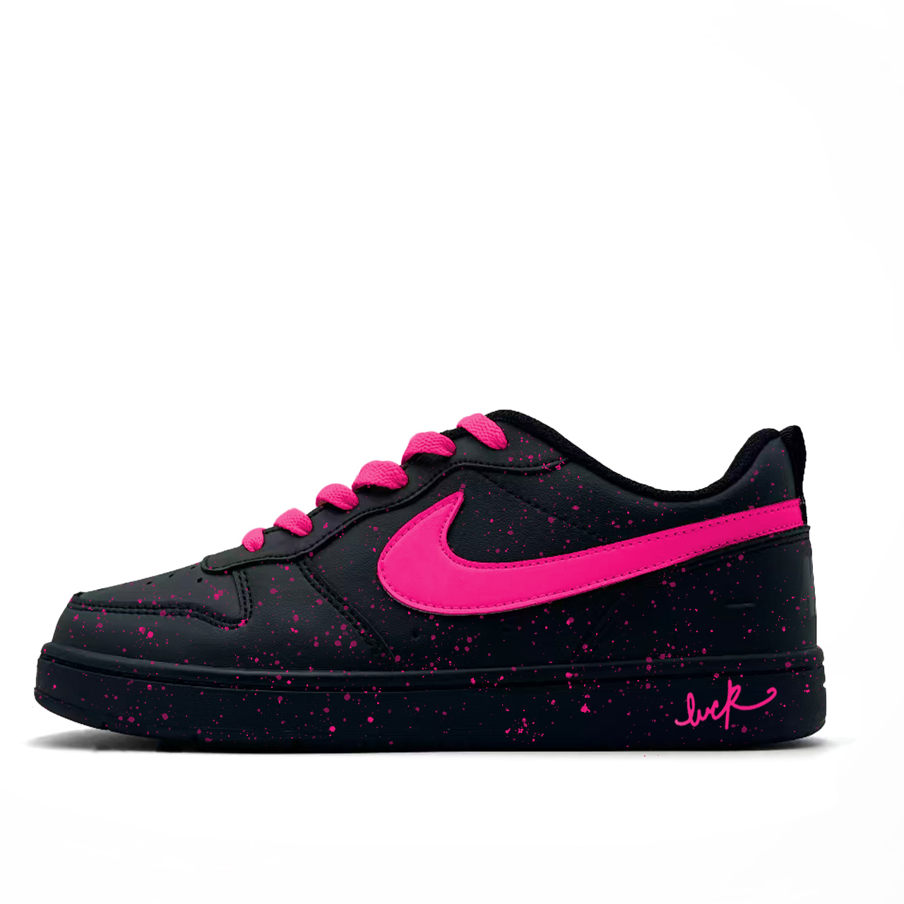 Nike Детские низкие скейтбордистские кроссовки Court Borough Ink Void Rose из кожи, нескользящие и износостойкие, черные с розовым подкладкой
Nike Детские низкие скейтбордистские кроссовки Court Borough Ink Void Rose из кожи, нескользящие и износостойкие, черные с розовым подкладкой