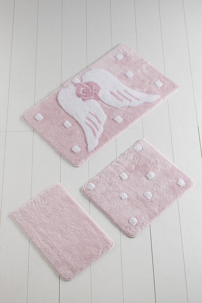 Набор ковриков для ванной HANAH Home, набор ковриков для ванной, нескользящий, моющийся, 3 предмета 351ALS2081, мультиколор 
Набор ковриков для ванной HANAH Home, набор ковриков для ванной, нескользящий, моющийся, 3 предмета 351ALS2081, мультиколор