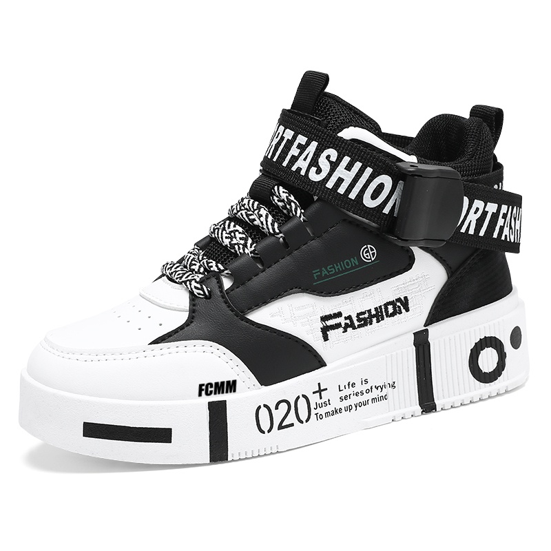 Противоскользящие износостойкие высокие повседневные кроссовки для детей FCMM, белый/черный
Противоскользящие износостойкие высокие повседневные кроссовки для детей FCMM, белый/черный