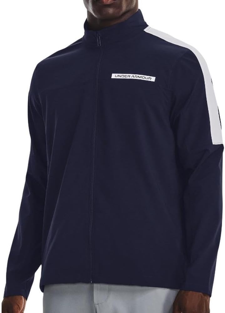 Куртка Under Armour Storm Windstrike Full Zip для гольфа, Midnight Navy-White
Куртка Under Armour Storm Windstrike Full Zip для гольфа, Midnight Navy-White