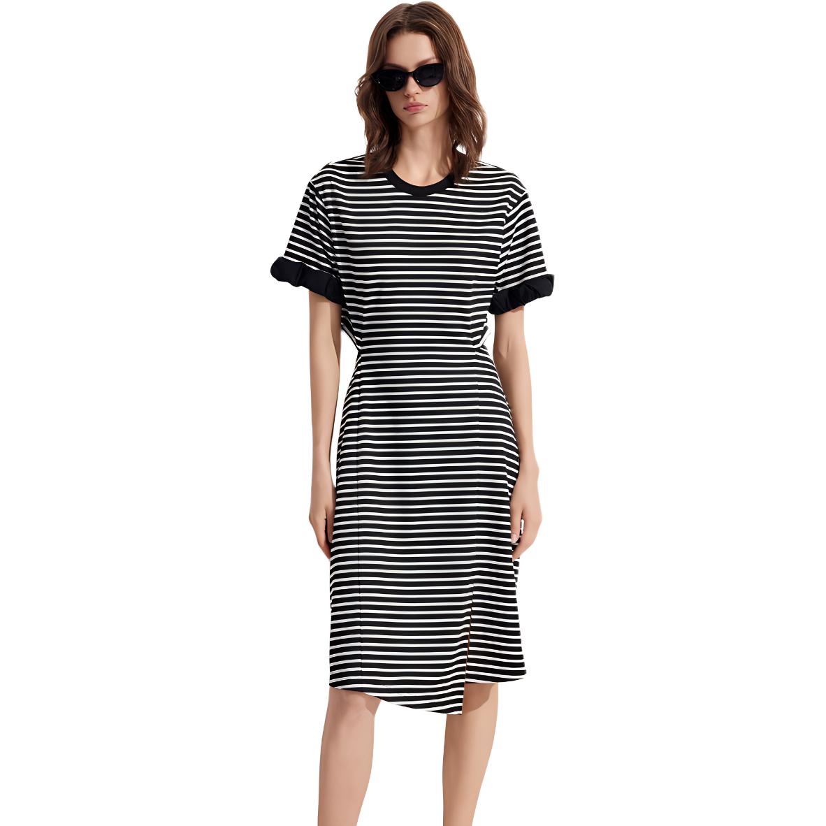 ELLE Женское платье с коротким рукавом в полоску
ELLE Женское платье с коротким рукавом в полоску