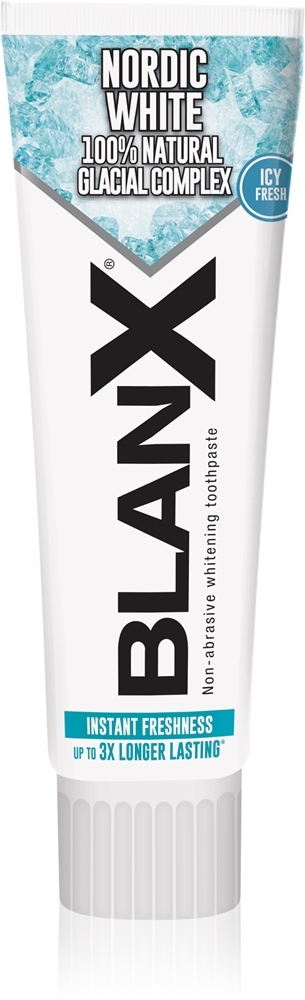 Отбеливающая зубная паста Nordic White с минералами Blanx, 75 мл
Отбеливающая зубная паста Nordic White с минералами Blanx, 75 мл