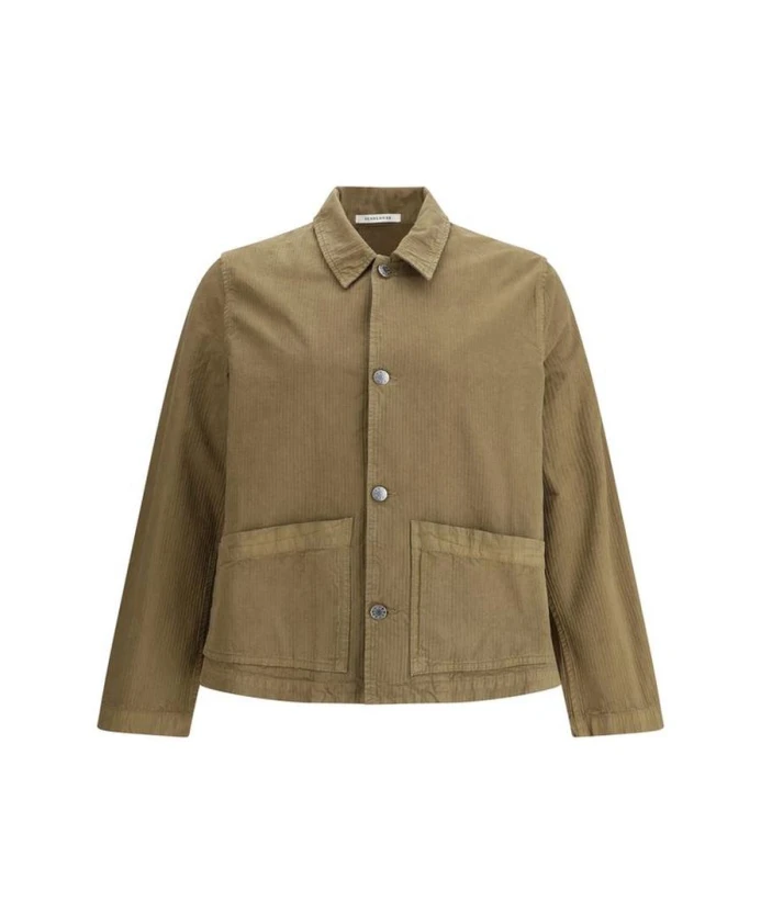 Полосатая хлопковая рабочая куртка с классическим воротником Sunflower, бежевый
Полосатая хлопковая рабочая куртка с классическим воротником Sunflower, бежевый