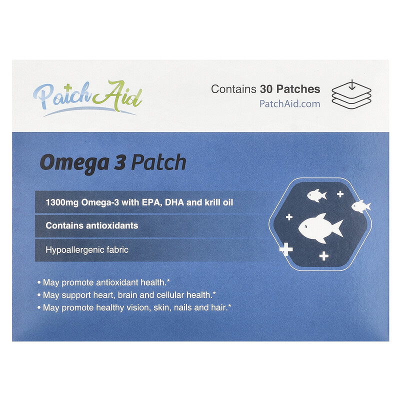 PatchAid, Омега-3, 30 патчей
PatchAid, Омега-3, 30 патчей
