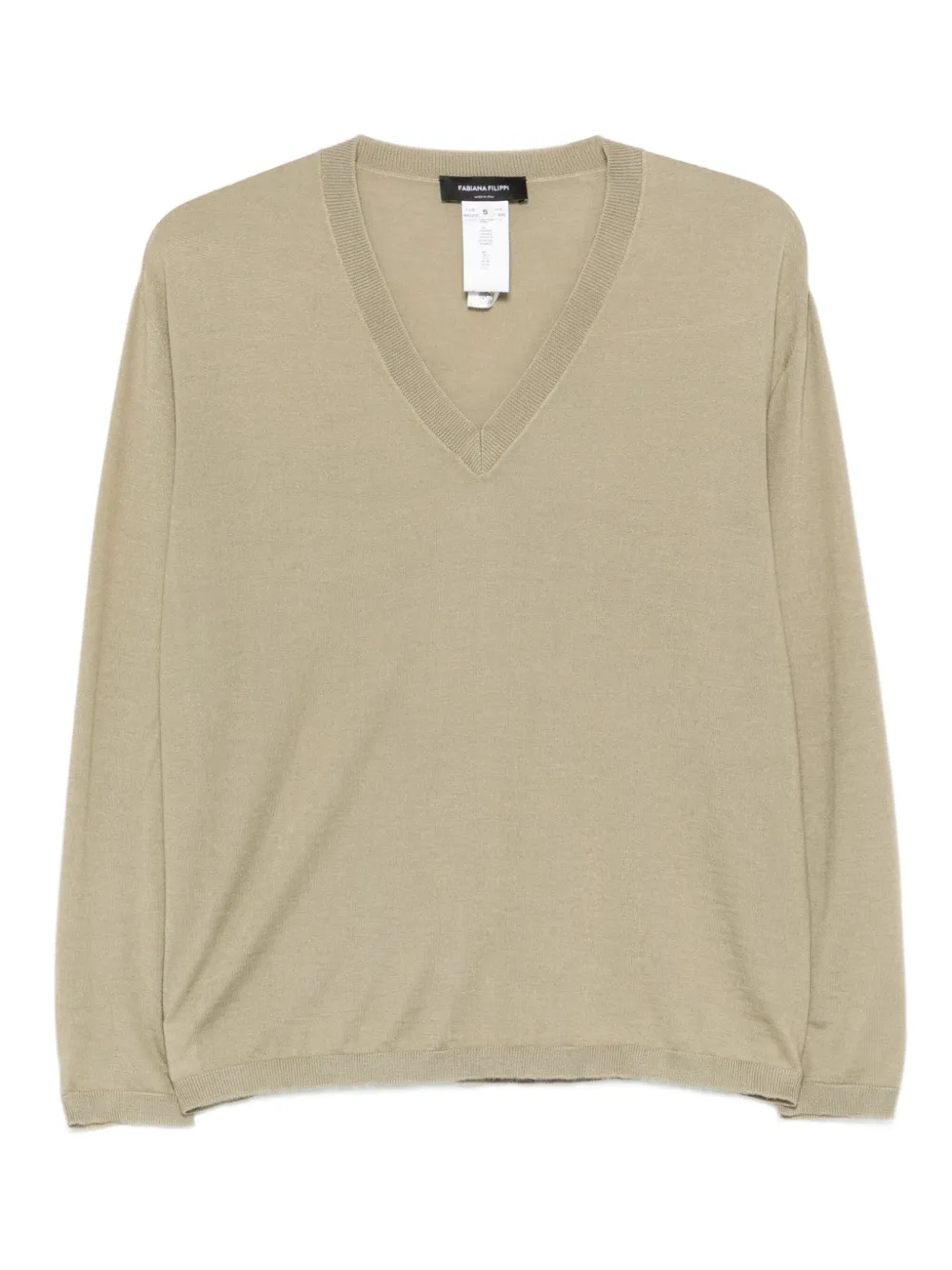 Свитер с V-образным вырезом Fabiana Filippi, зеленый
Свитер с V-образным вырезом Fabiana Filippi, зеленый