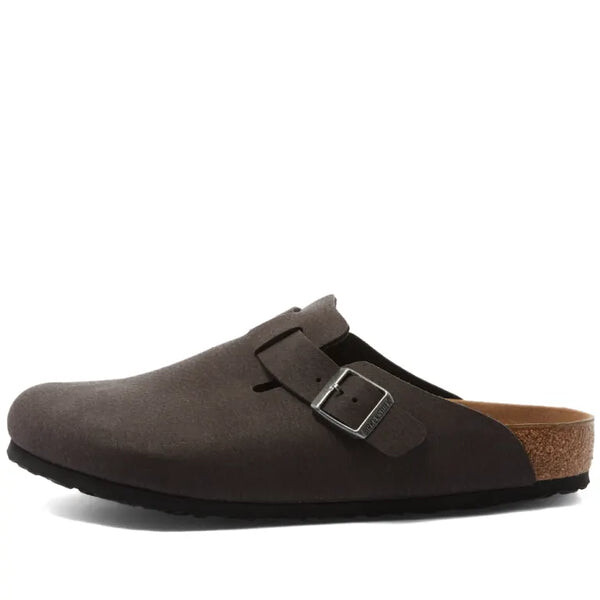 Тапочки boston vegan sandals 'black desert dust' Birkenstock, серый
Тапочки boston vegan sandals 'black desert dust' Birkenstock, серый