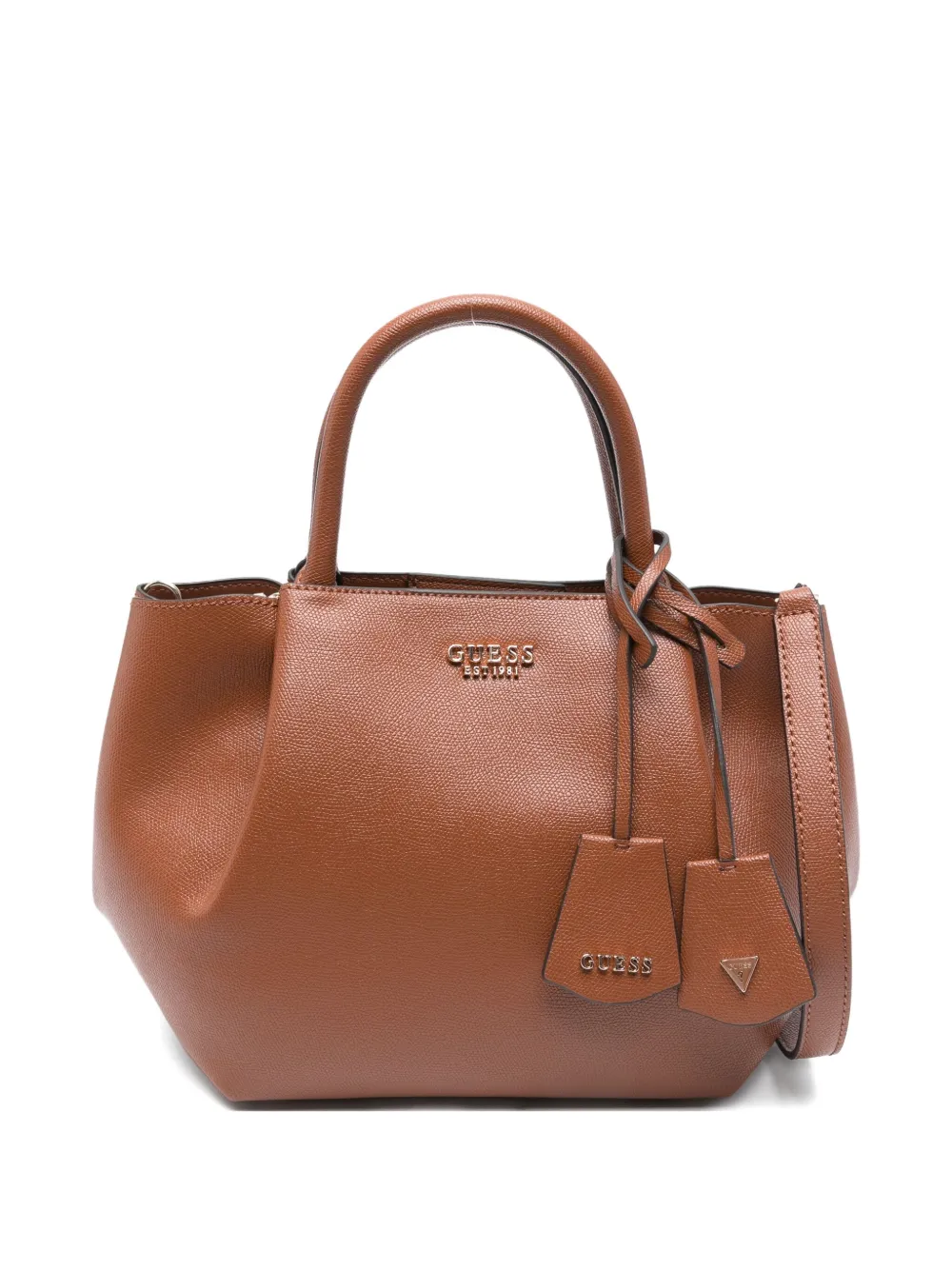 Кожаная сумка-тоут Guess Usa, коричневый
Кожаная сумка-тоут Guess Usa, коричневый