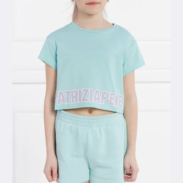 Укороченная трикотажная футболка Patrizia Pepe, зеленый
Укороченная трикотажная футболка Patrizia Pepe, зеленый