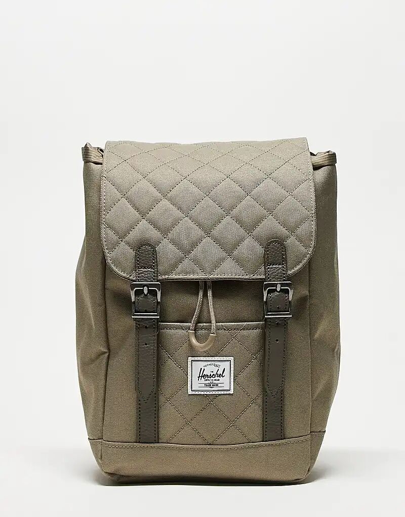 Стеганый мини-рюкзак для отдыха в оливково-зеленом цвете Herschel Supply Co
Стеганый мини-рюкзак для отдыха в оливково-зеленом цвете Herschel Supply Co