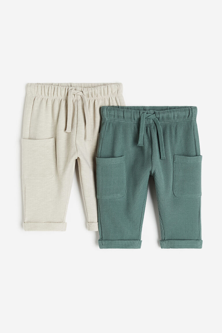 2 пары хлопковых джоггеров H&M, бежевый
2 пары хлопковых джоггеров H&M, бежевый