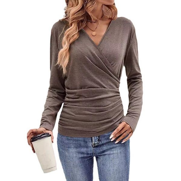 Женская футболка с V-образным вырезом и длинными рукавами Yesfashion, Camel, Серый, Женская футболка с V-образным вырезом и длинными рукавами Yesfashion, Camel
Женская футболка с V-образным вырезом и длинными рукавами Yesfashion, Camel, Серый, Женская футболка с V-образным вырезом и длинными рукавами Yesfashion, Camel