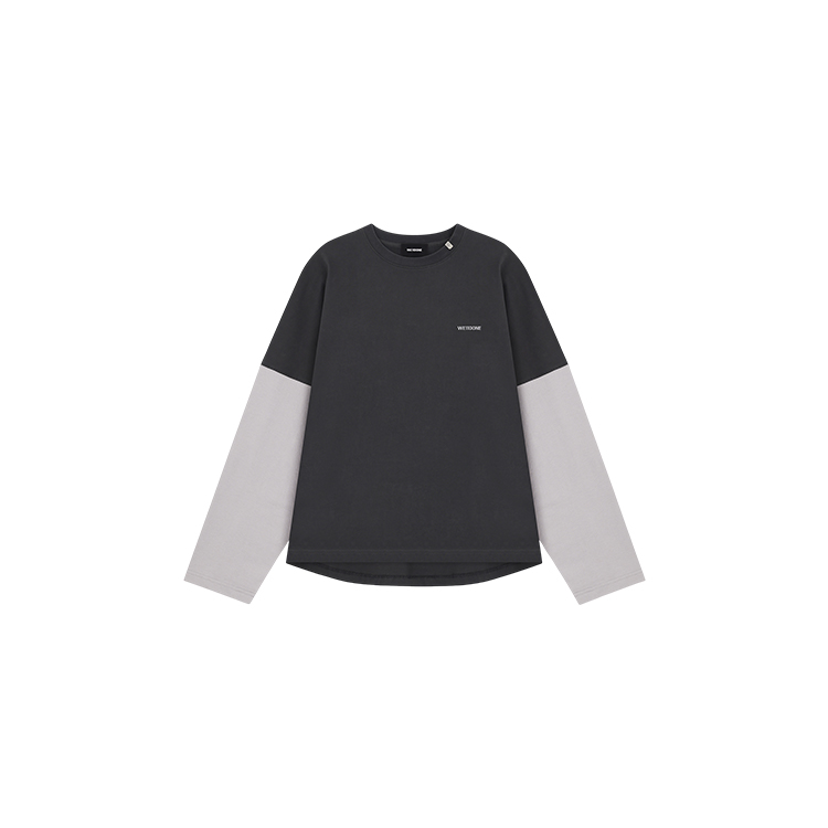 Двухцветный лонгслив WE11DONE, серый
Двухцветный лонгслив WE11DONE, серый