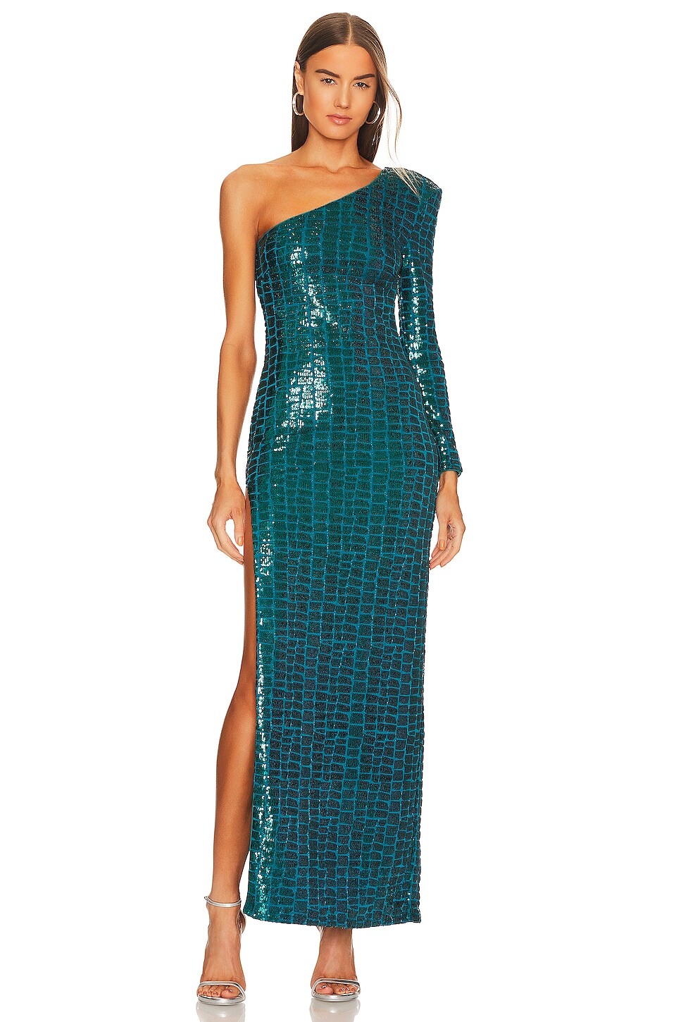 Платье Michael Costello x REVOLVE Rumi Gown, цвет Teal 
Платье Michael Costello x REVOLVE Rumi Gown, цвет Teal