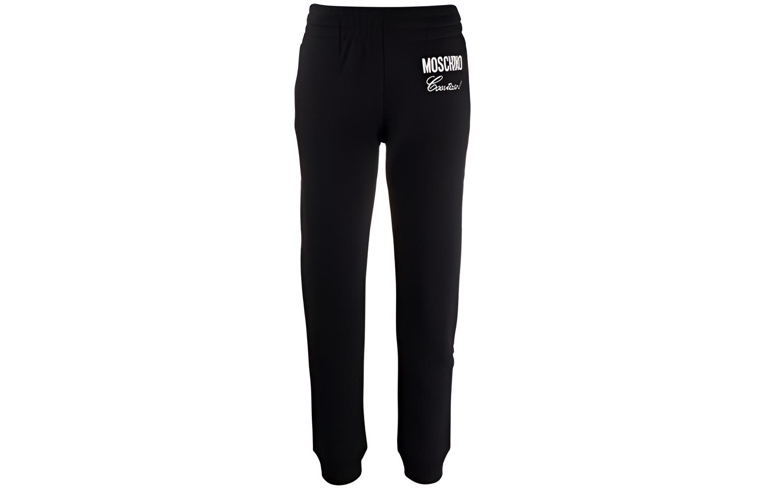 Спортивные брюки женские черные MOSCHINO 
Спортивные брюки женские черные MOSCHINO