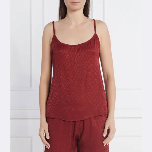 Сверху атласная пижама обычного кроя. Hugo, красный
Сверху атласная пижама обычного кроя. Hugo, красный