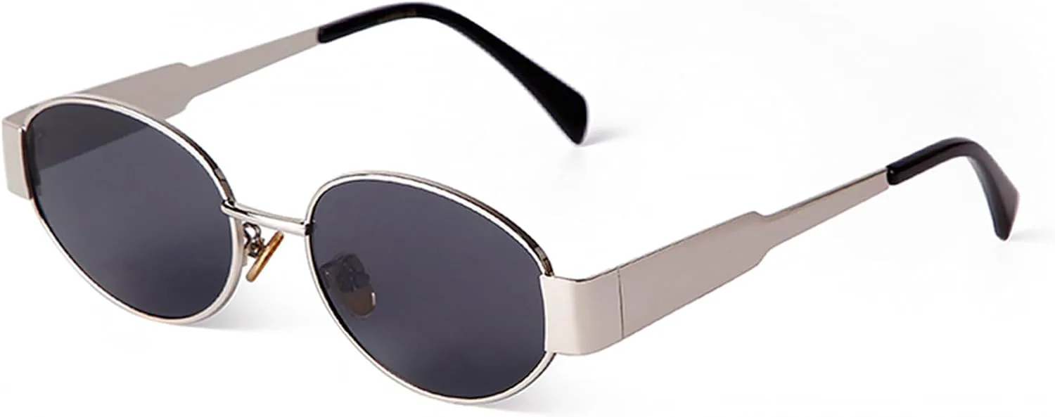 Ретро-солнцезащитные очки VIA LEECA для женщин и мужчин, 90-е годы, защита от УФ-излучения UV400, классические солнцезащитные очки, Silver Metal Frame/ Grey Lens
Ретро-солнцезащитные очки VIA LEECA для женщин и мужчин, 90-е годы, защита от УФ-излучения UV400, классические солнцезащитные очки, Silver Metal Frame/ Grey Lens