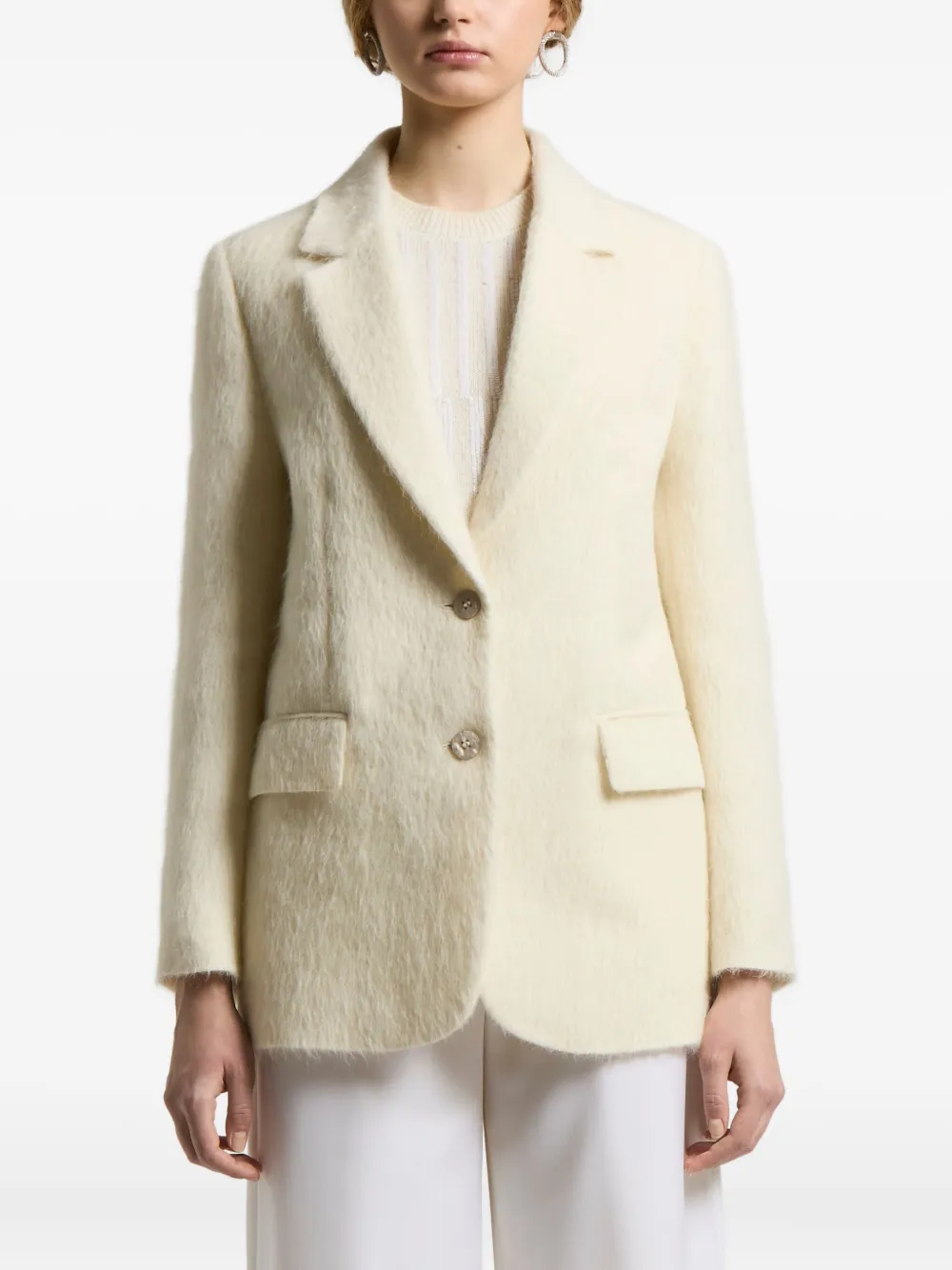 Однобортный пиджак Peserico, нейтральный
Однобортный пиджак Peserico, нейтральный