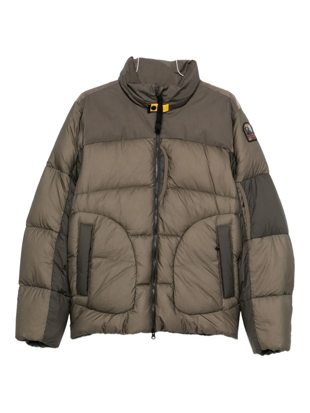 Стеганая пуховая куртка с панелями Parajumpers, коричневый
Стеганая пуховая куртка с панелями Parajumpers, коричневый