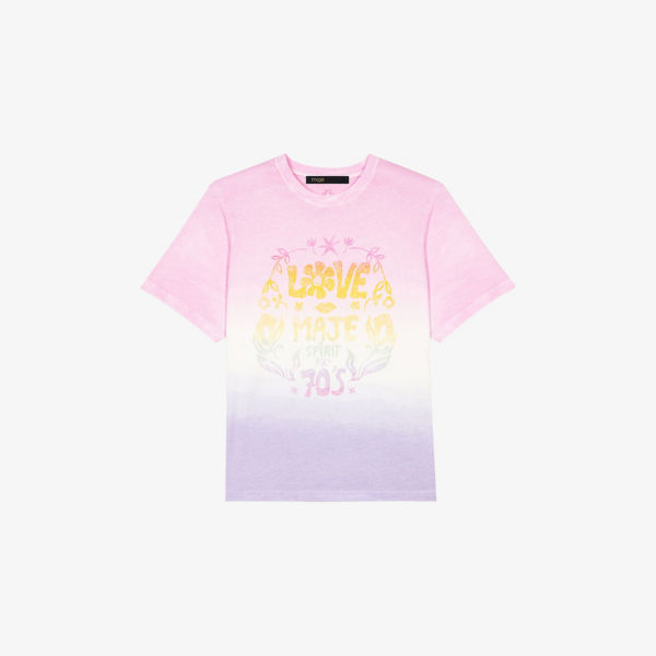 Футболка Maje с тай-дай принтом, красный
Футболка Maje с тай-дай принтом, красный