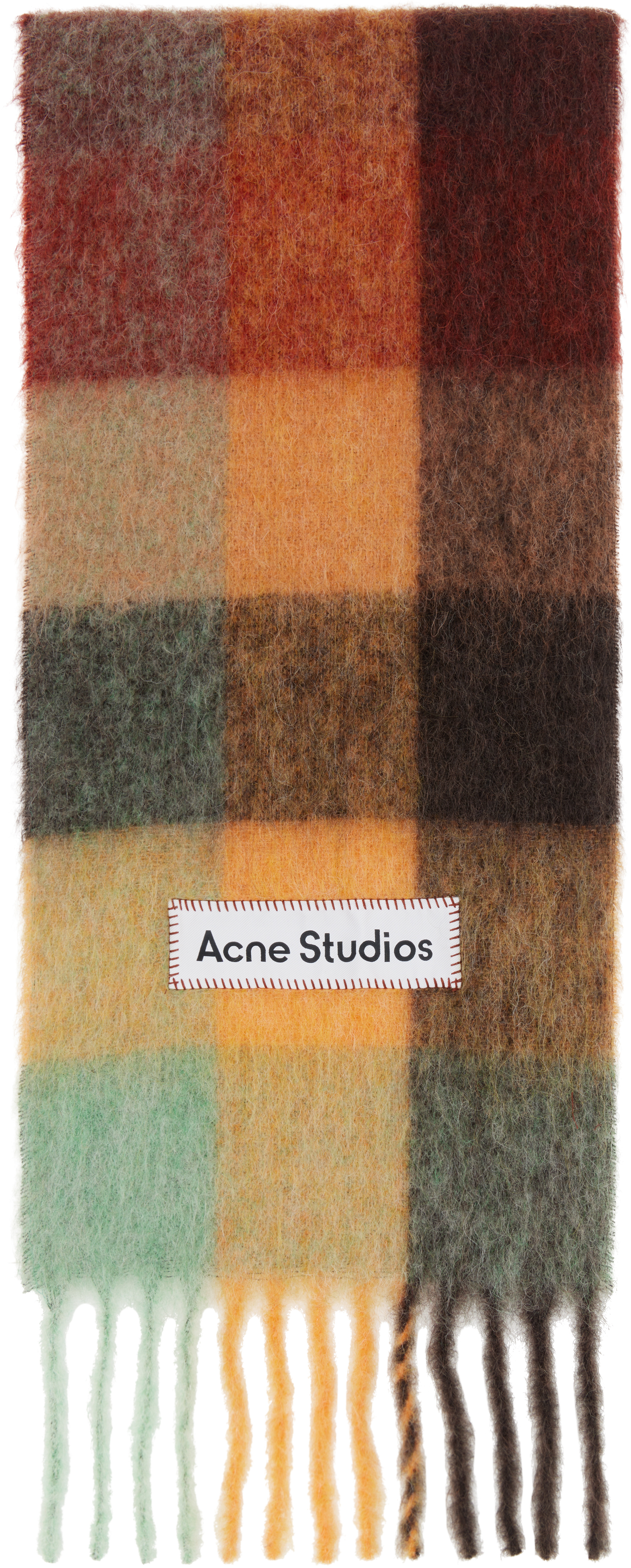 Шарф из мохера в коричневую и желтую клетку Acne Studios, Chestnut brown/Yellow/Green
Шарф из мохера в коричневую и желтую клетку Acne Studios, Chestnut brown/Yellow/Green