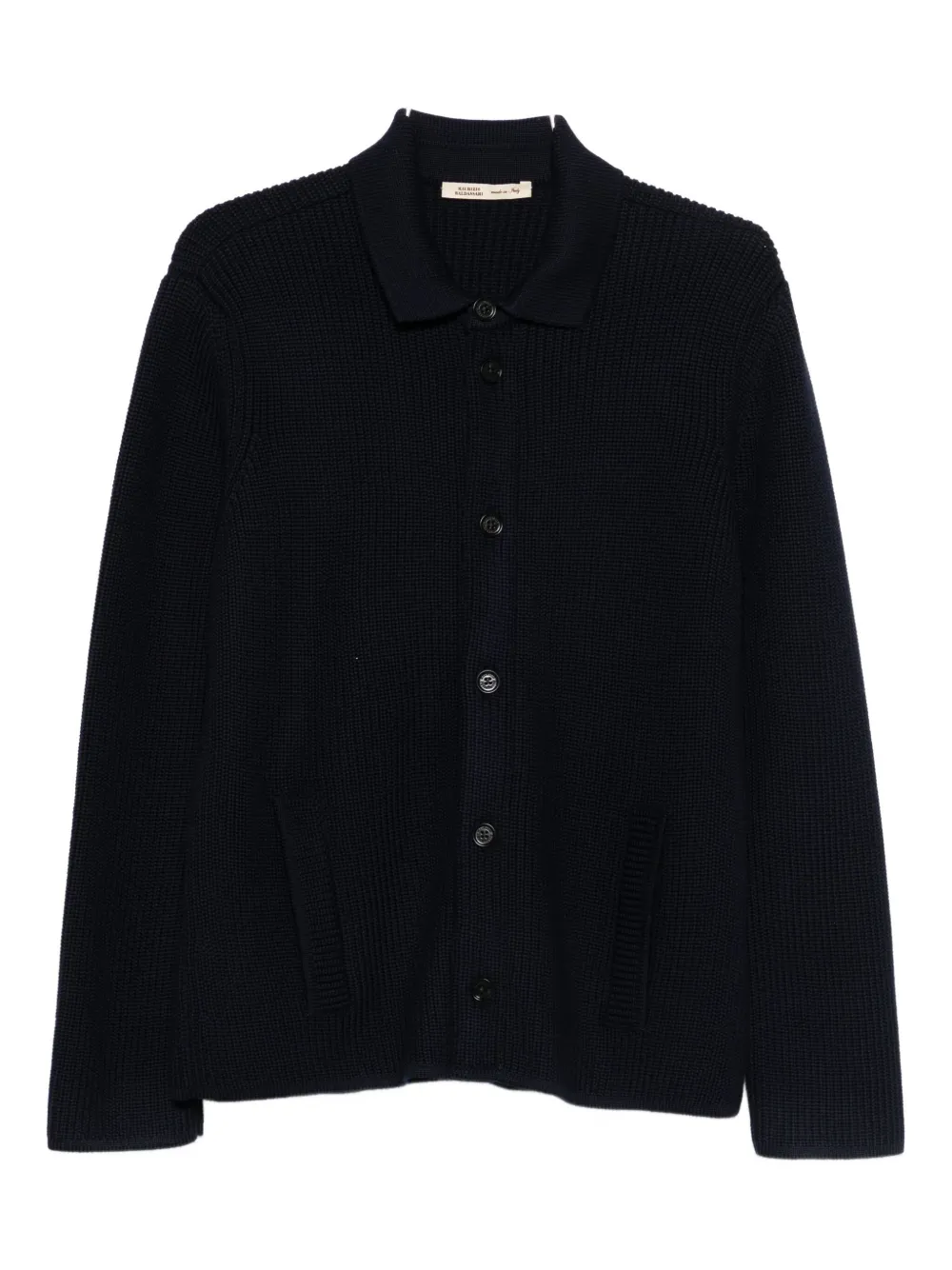 Кардиган с карманом на пуговице Maurizio Baldassari, синий 
Кардиган с карманом на пуговице Maurizio Baldassari, синий