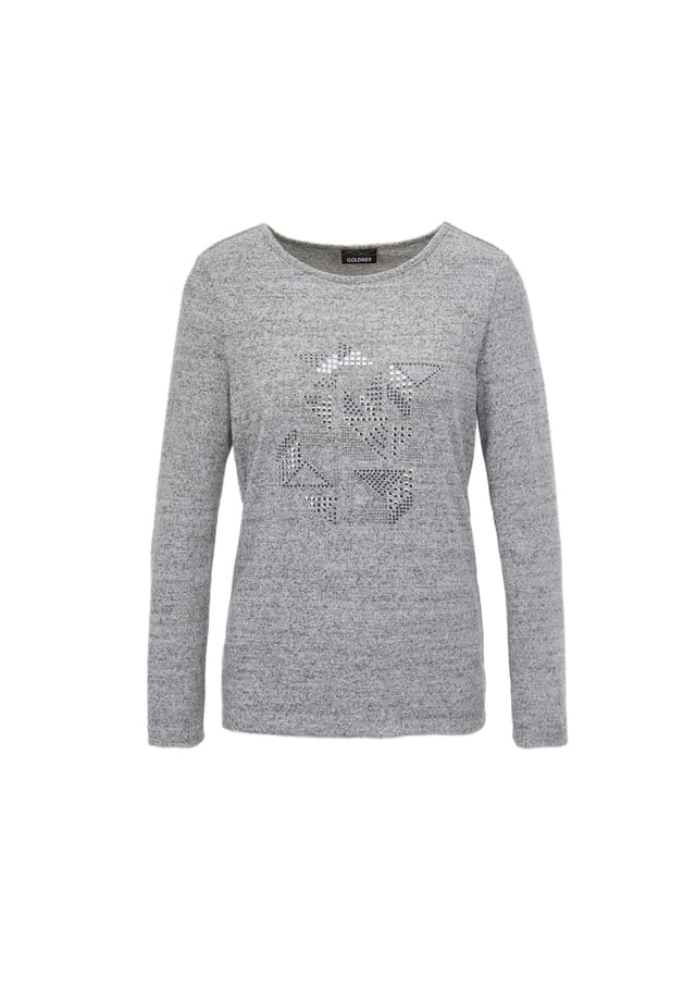 Короткий размер: рубашка с длинными рукавами и аппликацией. Goldner, мультиколор
Короткий размер: рубашка с длинными рукавами и аппликацией. Goldner, мультиколор