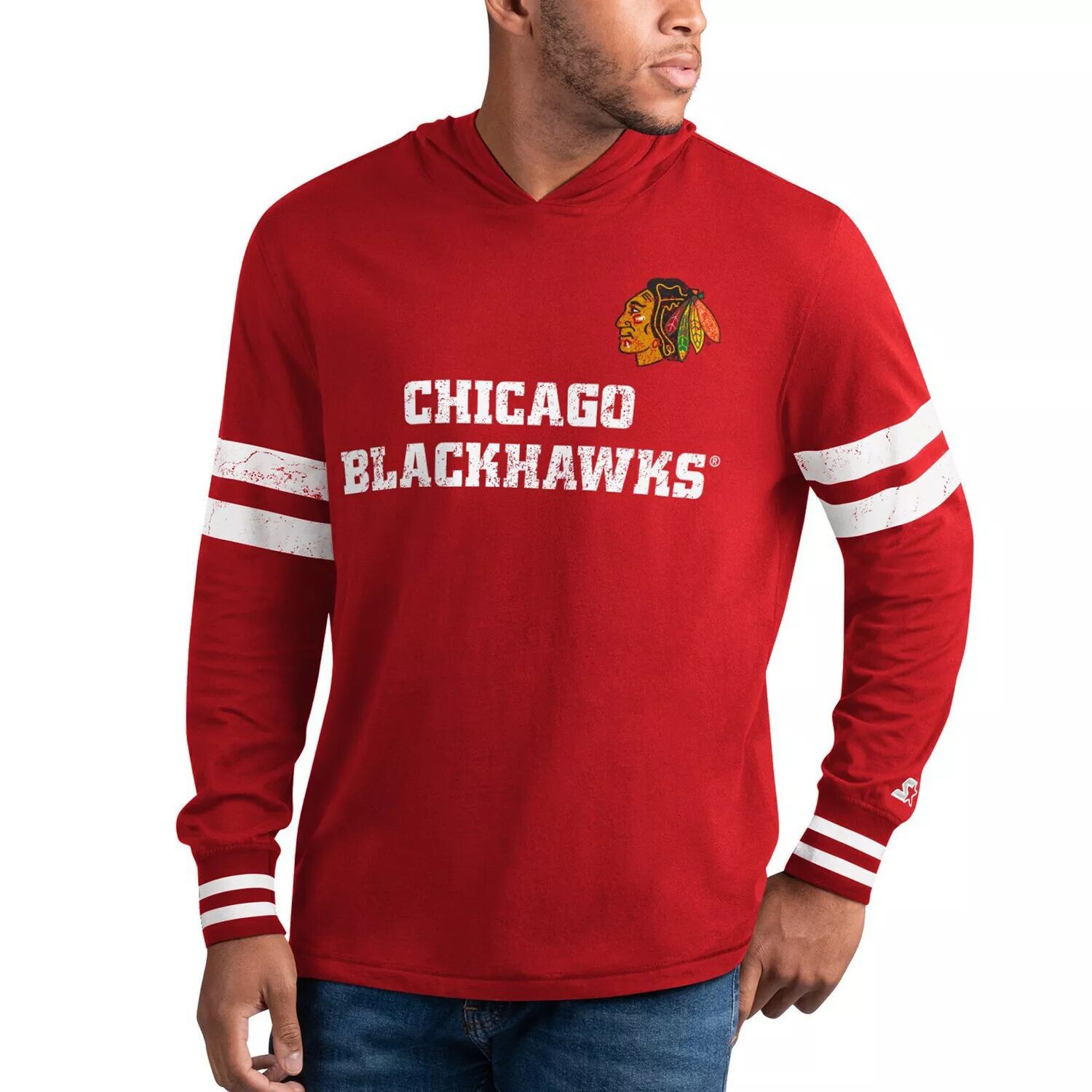 Мужская красная/белая футболка с капюшоном и длинными рукавами Chicago Blackhawks Offense Starter, Красный, Мужская красная/белая футболка с капюшоном и длинными рукавами Chicago Blackhawks Offense Starter
Мужская красная/белая футболка с капюшоном и длинными рукавами Chicago Blackhawks Offense Starter, Красный, Мужская красная/белая футболка с капюшоном и длинными рукавами Chicago Blackhawks Offense Starter