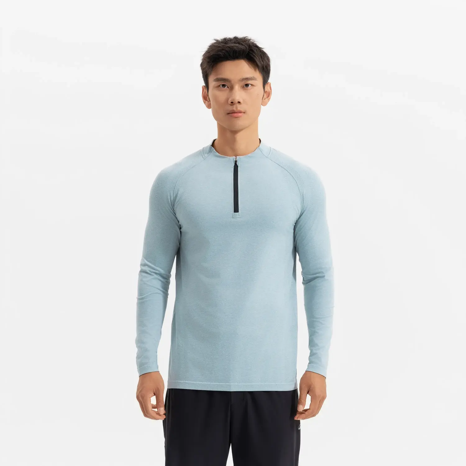 Мужская тренировочная футболка с полумолнией Domyos - серо-голубая
Мужская тренировочная футболка с полумолнией Domyos - серо-голубая