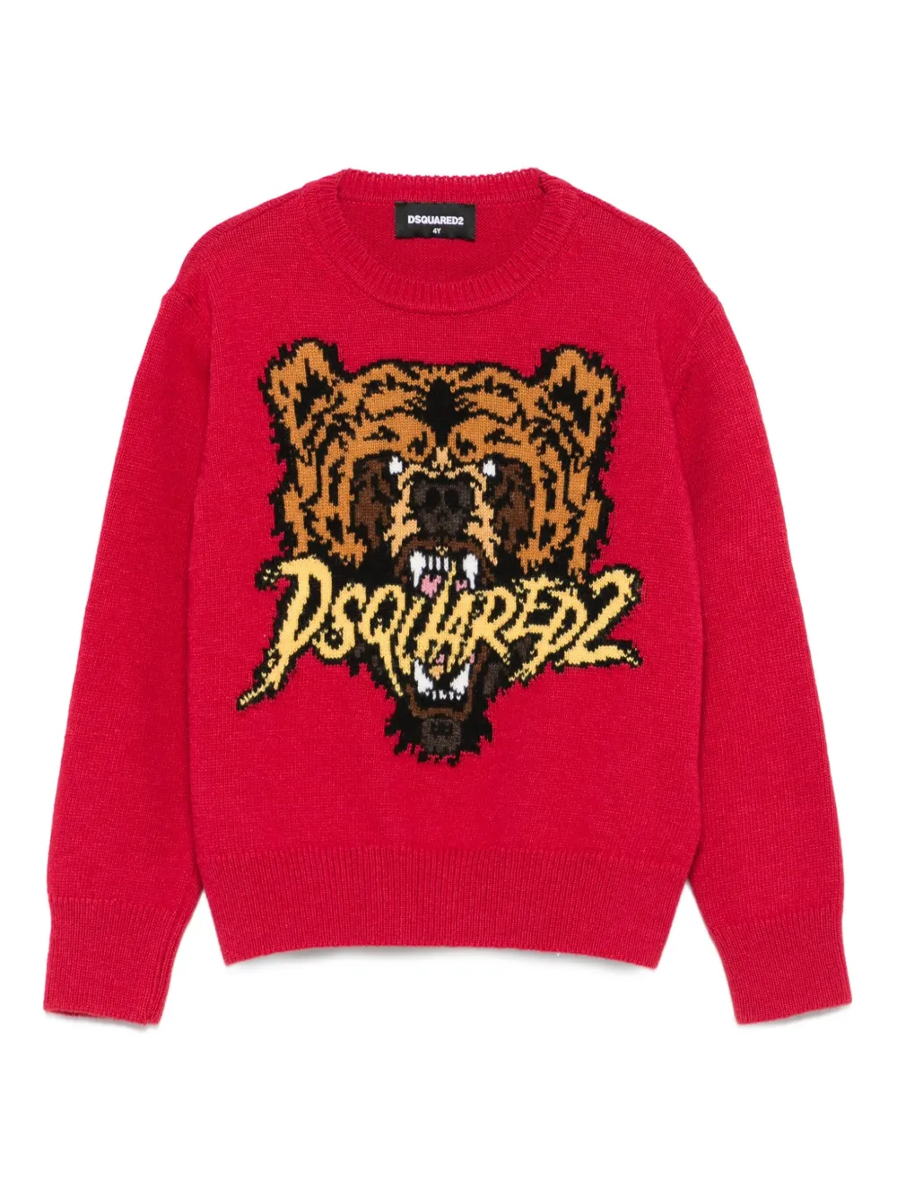 Свитер с круглым вырезом и рисунком медведя DSQUARED2 KIDS, красный
Свитер с круглым вырезом и рисунком медведя DSQUARED2 KIDS, красный