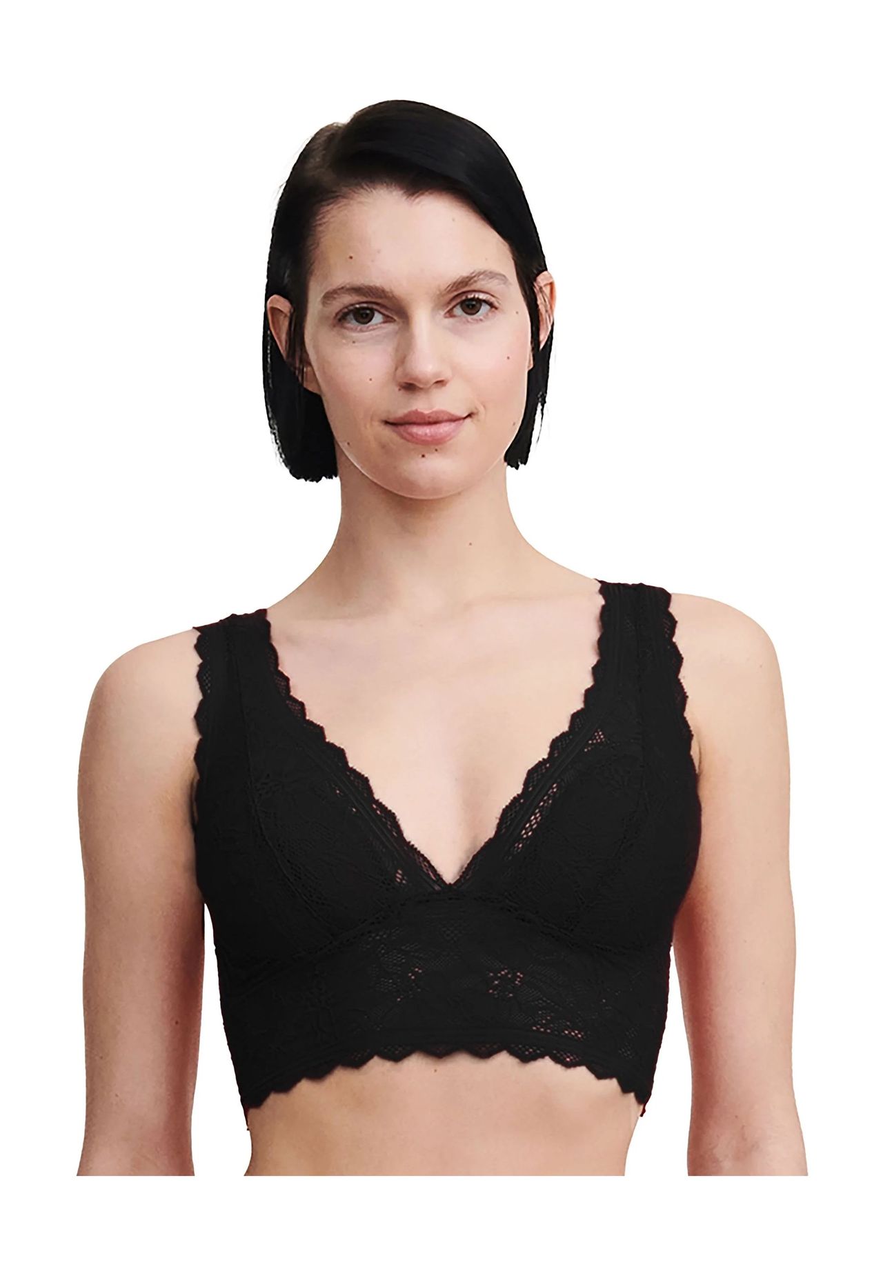 Женский поддерживающий кружевной бюстгальтер с цветочным принтом CHANTELLE, цвет 011 Schwarz 
Женский поддерживающий кружевной бюстгальтер с цветочным принтом CHANTELLE, цвет 011 Schwarz