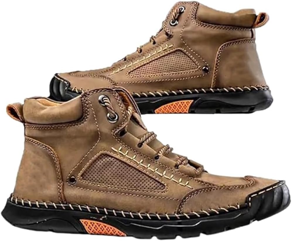 Мужские широкие кожаные туфли для походов и работы, удобные мужские ручной работы ботинки - водонепроницаемые, с поддержкой свода стопы, просторным мысом, противоскользящие, легкие и дышащие для прогулок на улице Sawbehind, Set-aa
Мужские широкие кожаные туфли для походов и работы, удобные мужские ручной работы ботинки - водонепроницаемые, с поддержкой свода стопы, просторным мысом, противоскользящие, легкие и дышащие для прогулок на улице Sawbehind, Set-aa