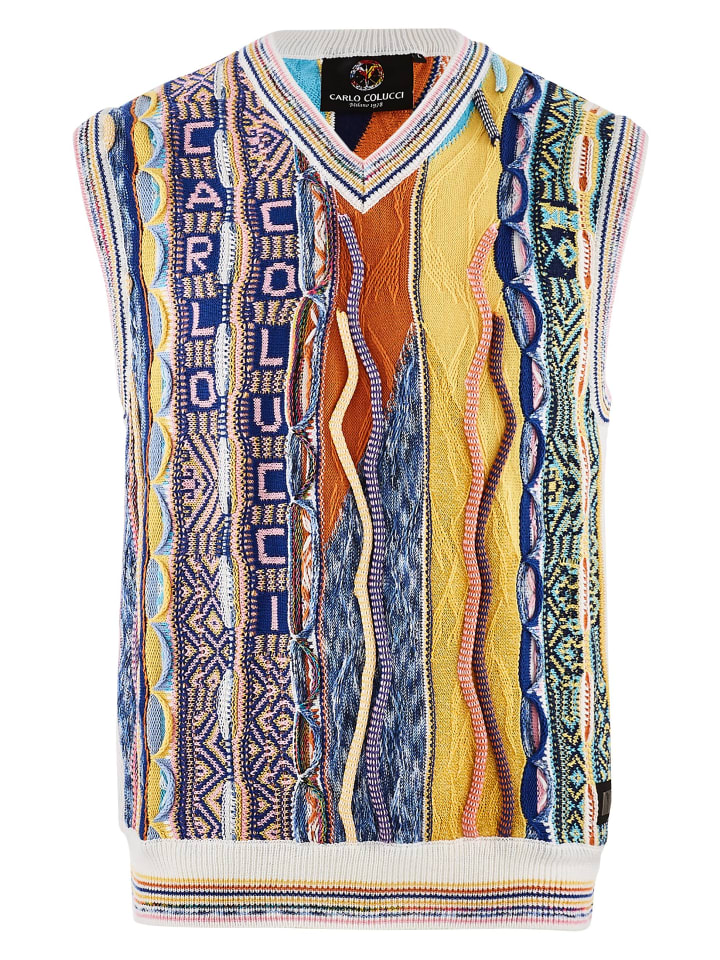 Жилет-свитер Carlo Colucci, белый
Жилет-свитер Carlo Colucci, белый