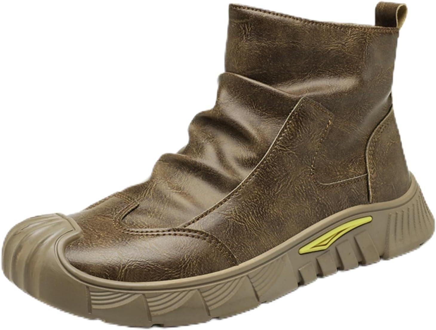 Мужские кожаные чукка-бутсы LSHWCIFT с противоскользящей подошвой и боковой молнией для походов, кемпинга и вождения с рельефной массивной подошвой, коричневый
Мужские кожаные чукка-бутсы LSHWCIFT с противоскользящей подошвой и боковой молнией для походов, кемпинга и вождения с рельефной массивной подошвой, коричневый