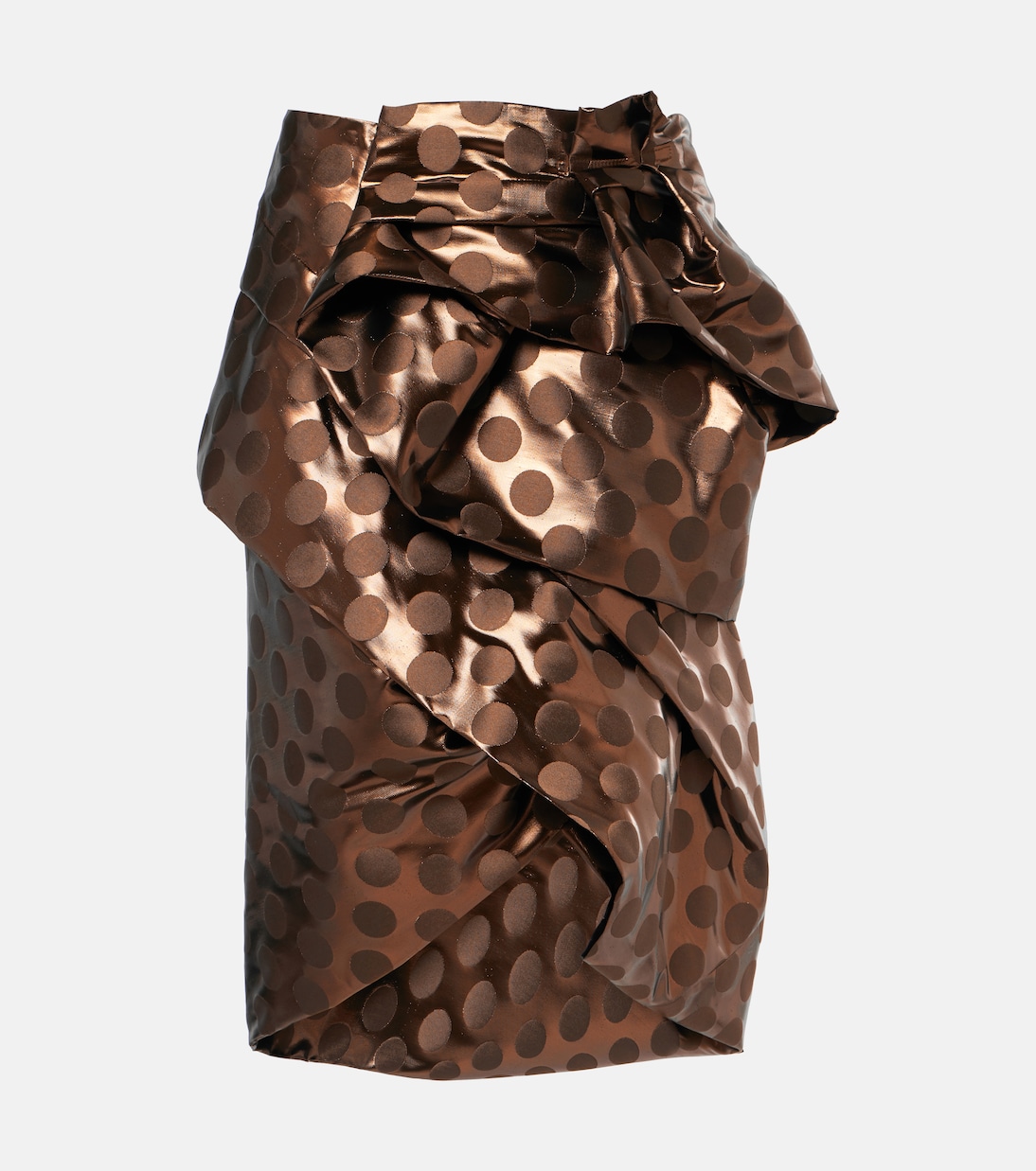 Юбка миди из ламе Dries Van Noten, коричневый
Юбка миди из ламе Dries Van Noten, коричневый