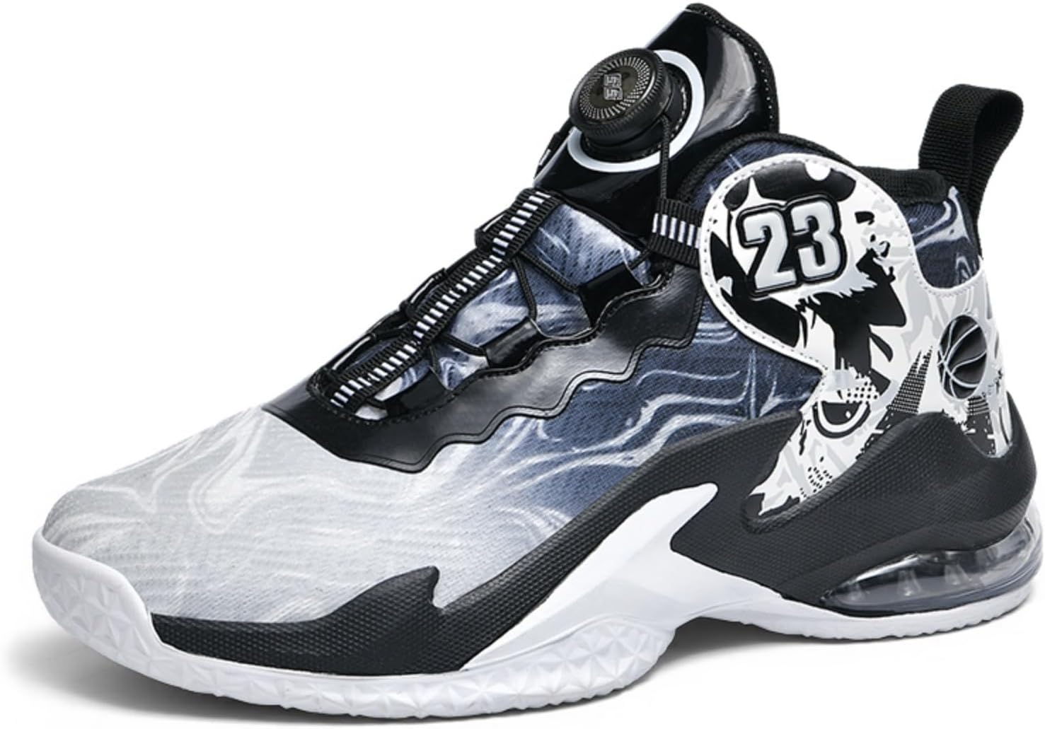 Мужские дышащие баскетбольные кроссовки с сеткой и шнуровкой, модные высокие, нескользящие, повседневные, для спортзала, тенниса и бега Boaobaihuo, черный
Мужские дышащие баскетбольные кроссовки с сеткой и шнуровкой, модные высокие, нескользящие, повседневные, для спортзала, тенниса и бега Boaobaihuo, черный
